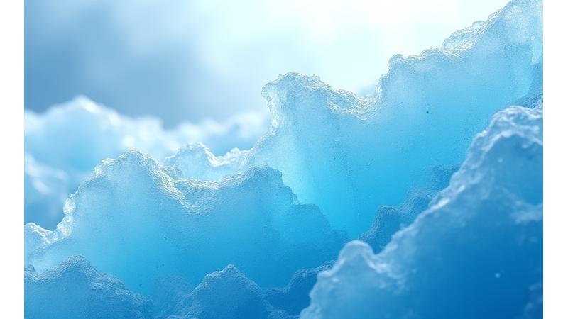 Abstract texture of fractured ice and deep water, symbolizing the intricate nature of policies and the fluidity of natural conditions.