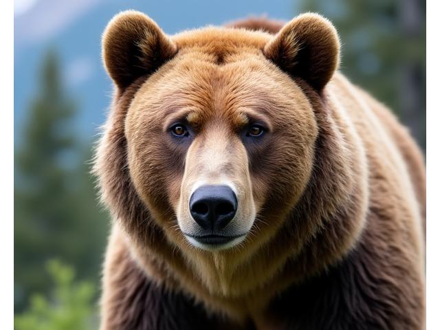 Close-up of a majestic Grizzly Bear in the Canadian Rockies.