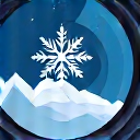 An icon representing a camera lens with a snowflake and mountain silhouette, indicating professional-level winter landscape photography.